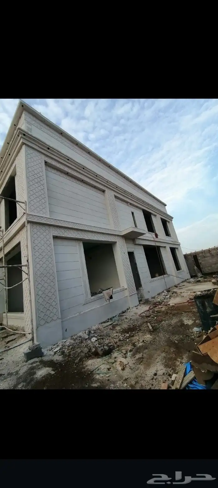 ديكورات خارجيه والياسه ملونه بلاسمنت الأبيض وكسررخام اسباني 0