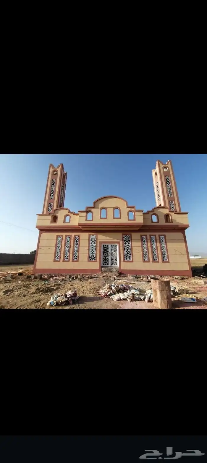 ديكورات خارجيه والياسه ملونه بلاسمنت الأبيض وكسررخام اسباني 3