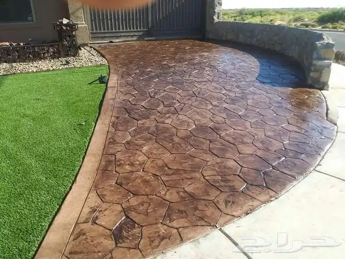 صبة مطبوعة خرسانة مروحه 7