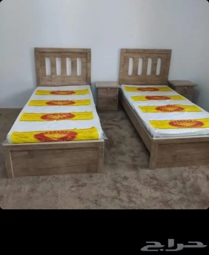 سرير دورين ومفراد ومراتب وبطانيات دولايب خشب و حديد 7