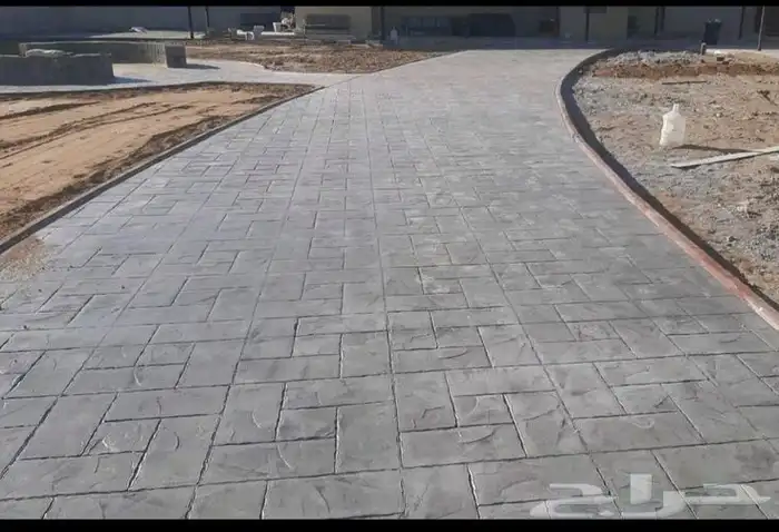 صبة مطبوعة خرسانة مروحه 5