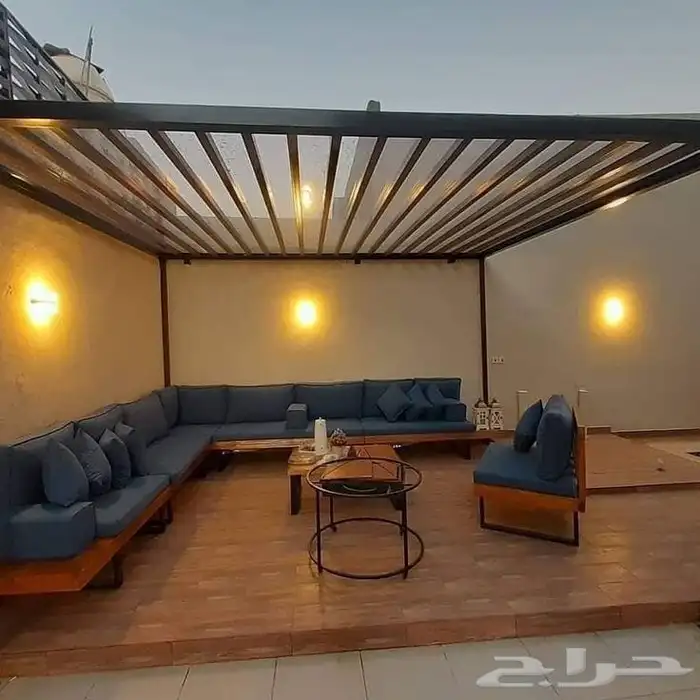 جلسات برجولات حداد مظلات سواتر 5