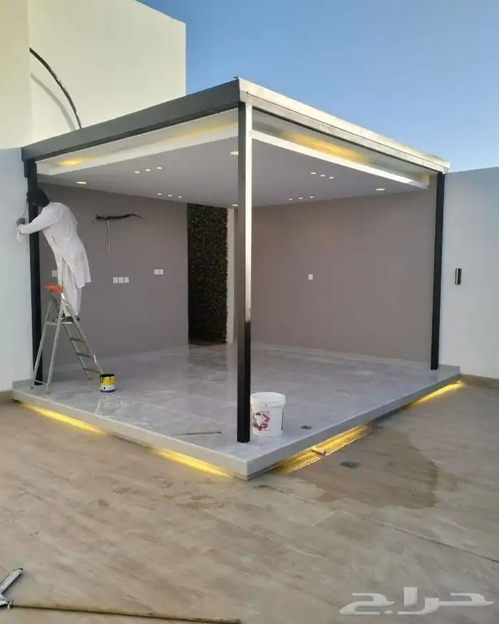 تصميم وتنفيذ الشلالات النوافير عمل الغرف الزجاج تنسيق حدائق 6