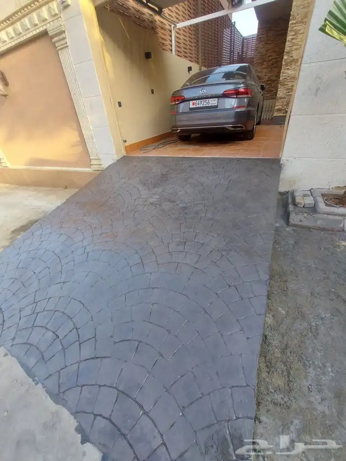 صبة مطبوعة خرسانة مروحه 1
