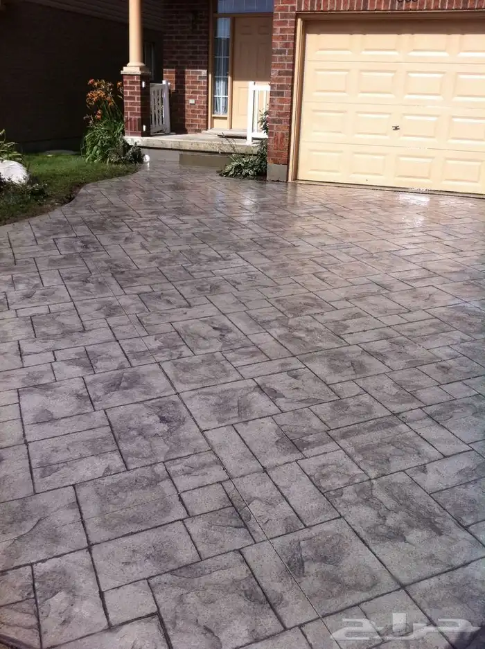 صبة مطبوعة خرسانة مروحه 4