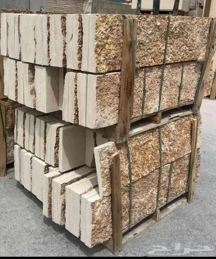 حجر عشوائي و وجه جبل ابيض واصفر 3