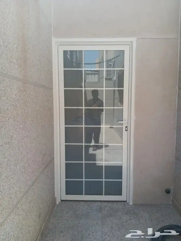 باب المنيوم دبل باب كلادينج المنيوم ابواب حديد سواتر مظلات 4