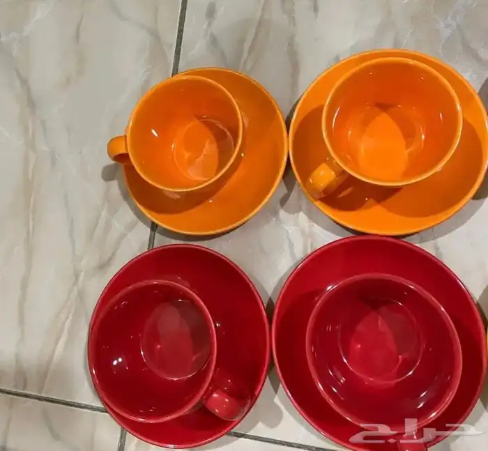 فناجين ملونة للبيع (إما كامل المجموعة أو تختار بكفيك) 6