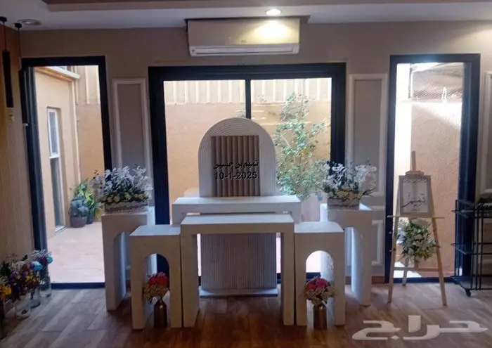 مدخل استقبال ابيض للايجار 0