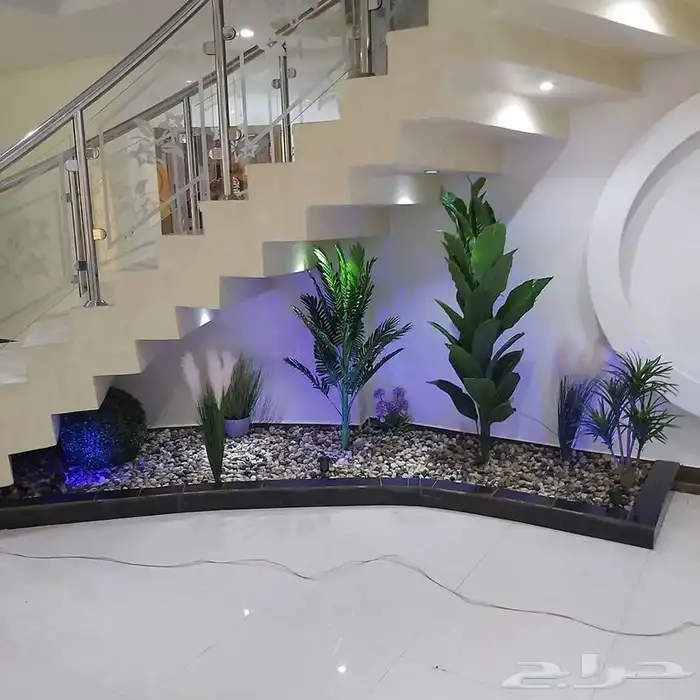 تنسيق حدائق تحت الدرج 4