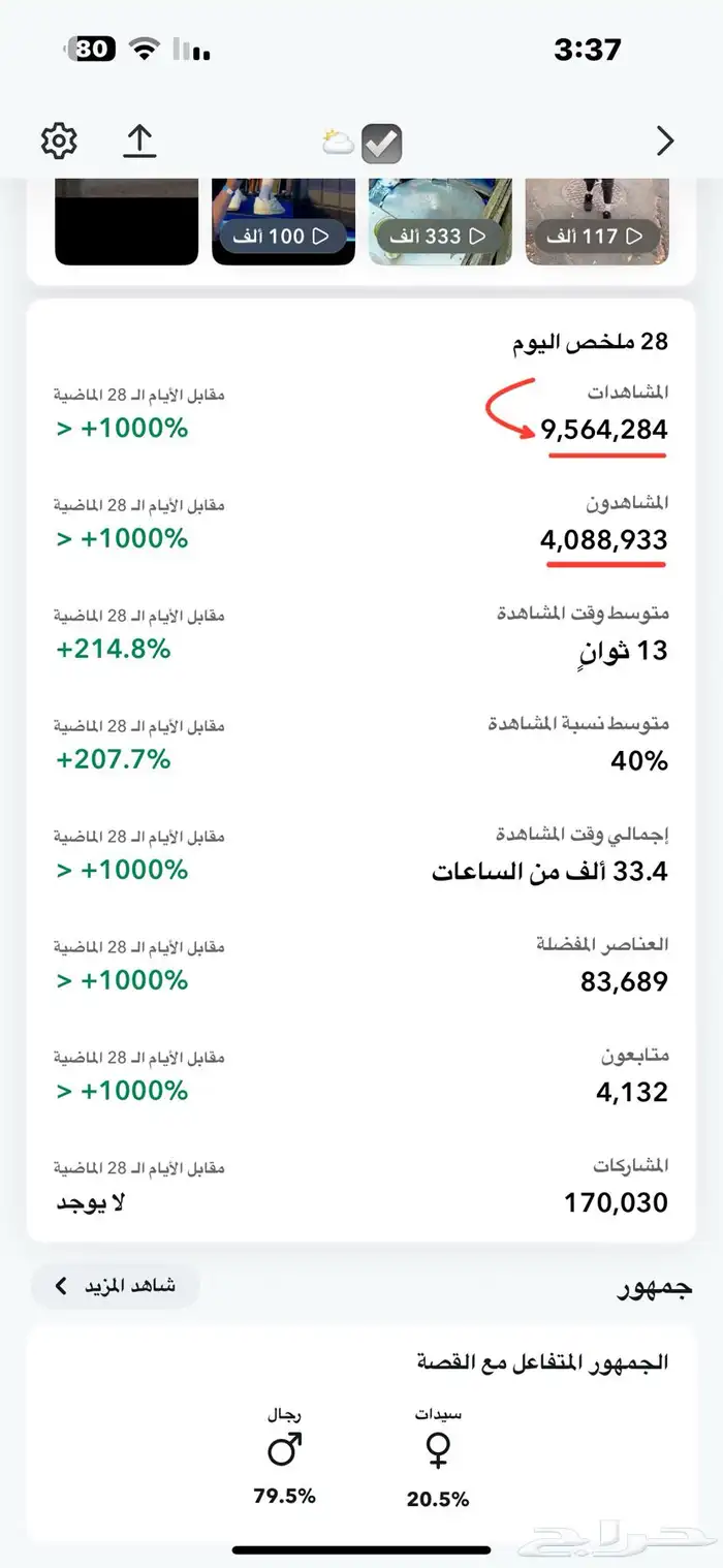 حساب سناب شات 22.000 الف مشترك سعودي حقيقي تفاعل قوي 9