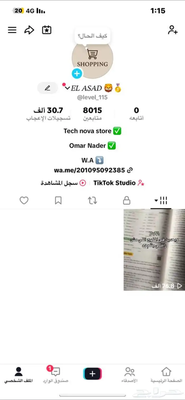 حساب تيك كلهم حقيقين يصلح الي توه بادي مشروع 0