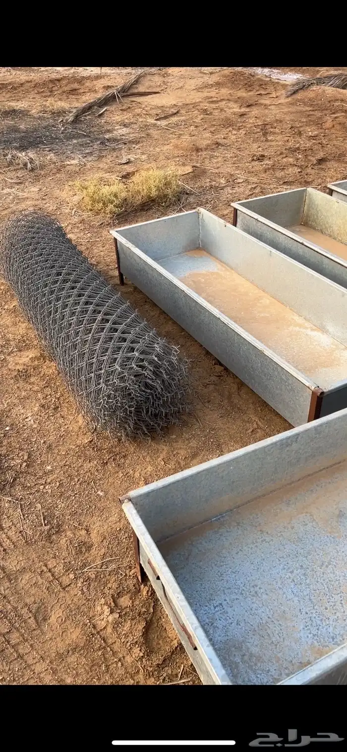 معالف حديد وشبك لفه جديد للبيع 1
