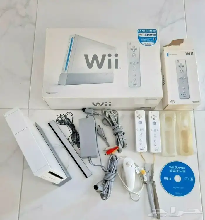 Wii جهاز وي مع مجموعة كبيرة من الألعاب 1