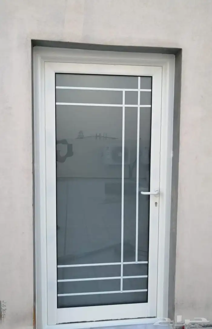 باب المنيوم شباك المنيوم باب كلادينج ديكور 8