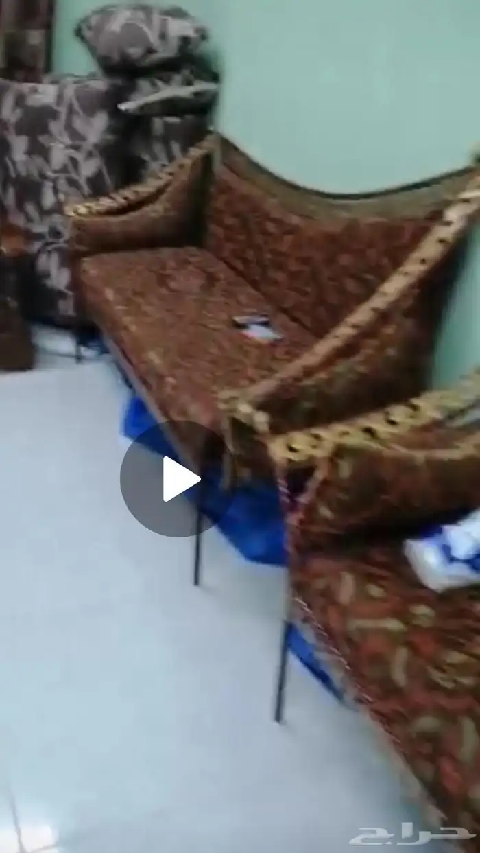 كنب 4 قطع مستخدم القاعده كلها حديد قويه ما شاء الله 1