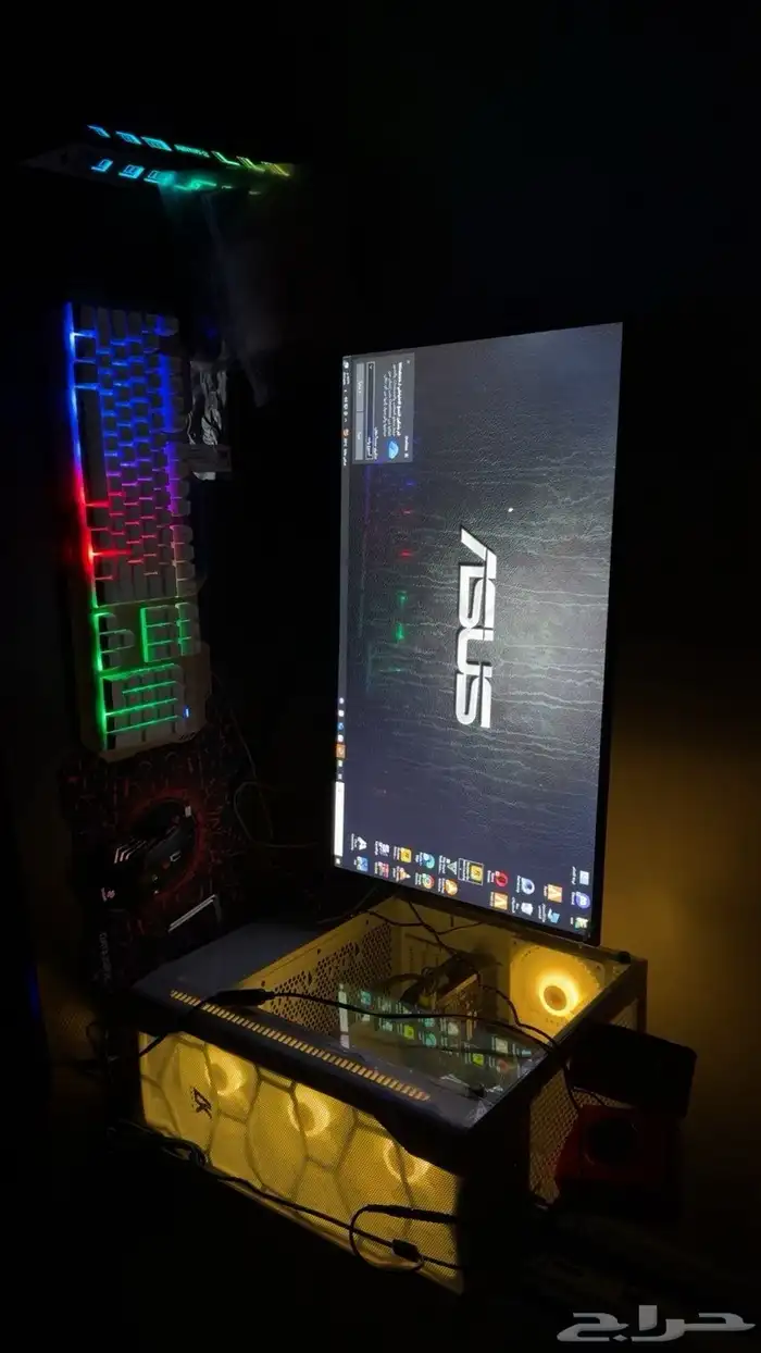 بيسي قيمنق جديد ماله شهر معاي مع ضمانه 1