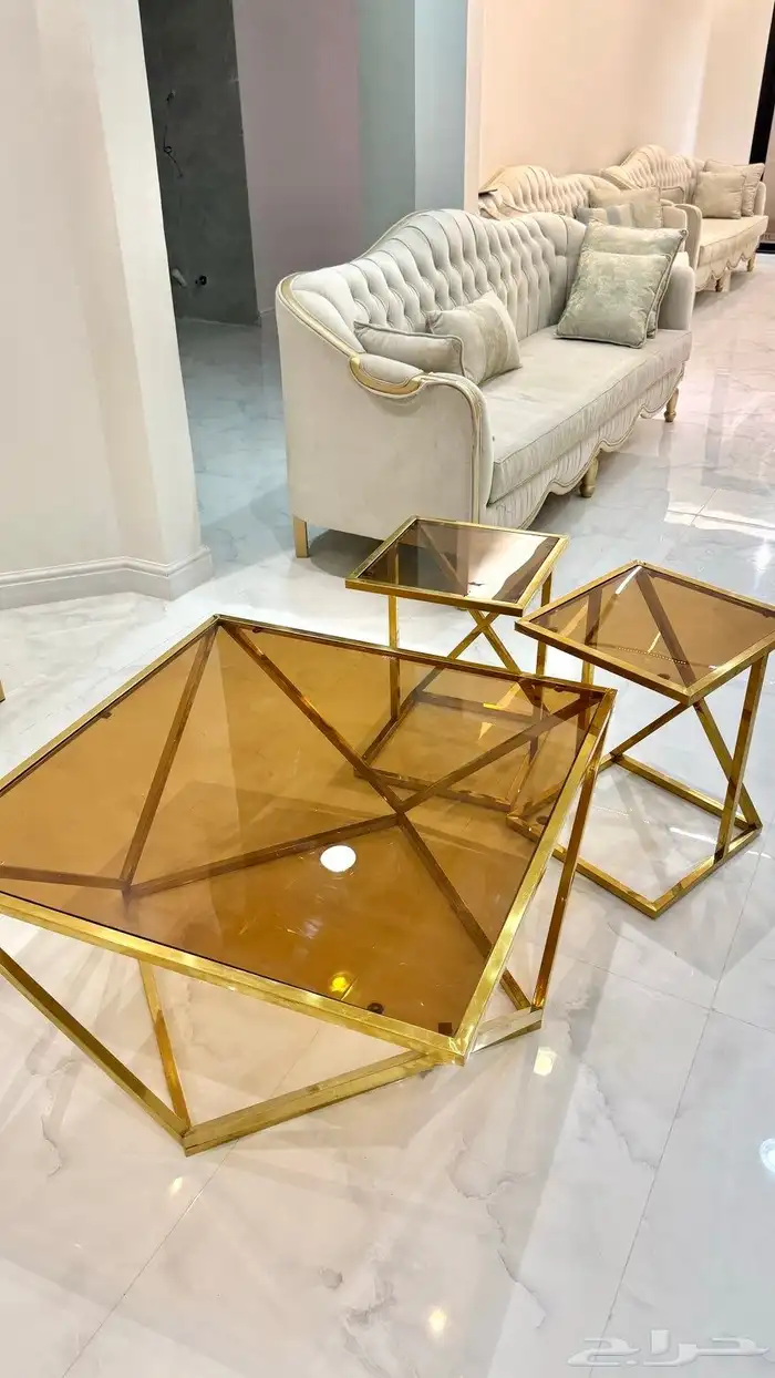 مجلس كامل مع طاولات وطاوله استقبال 8