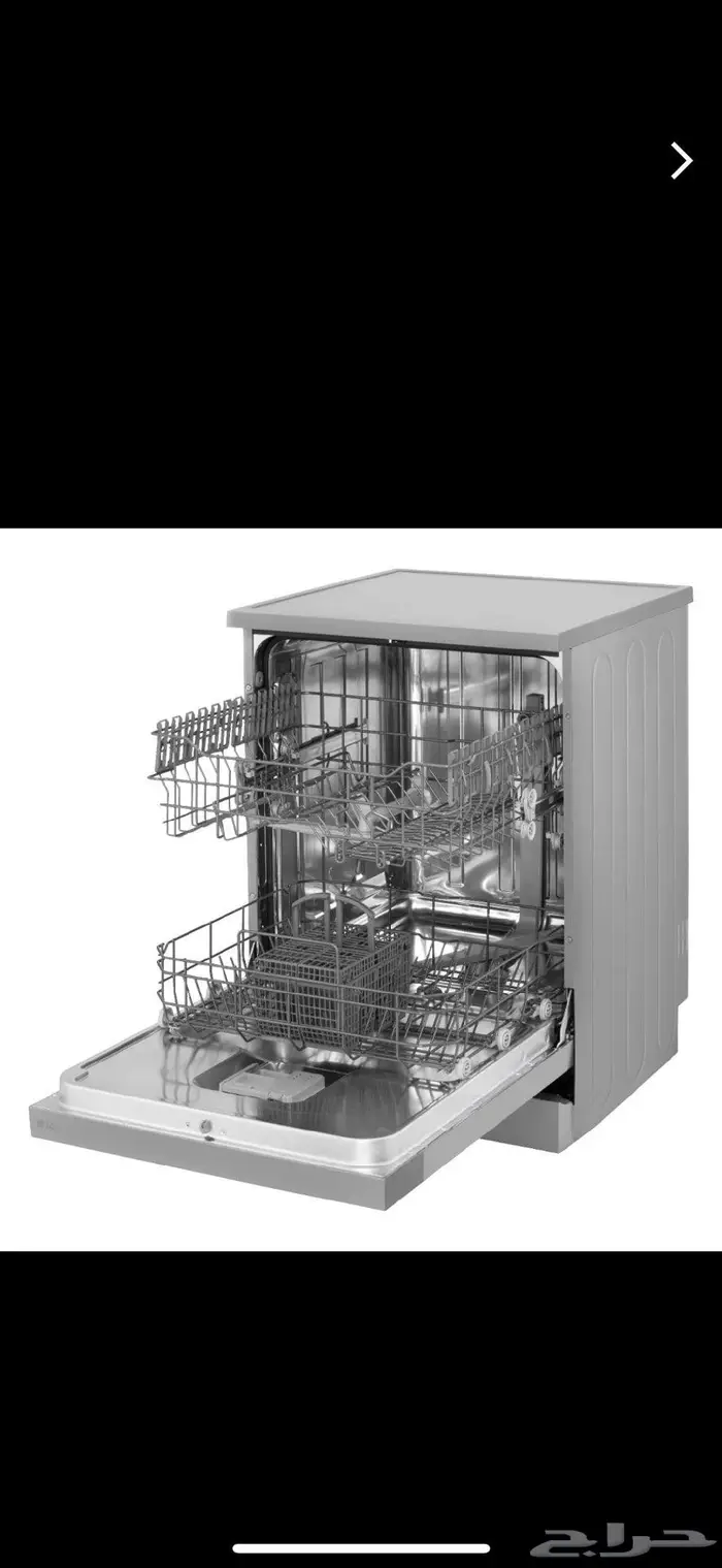 غسالة صحون LG سعة 13 مكان 8 برامج 2 رف فضي DFC811FL 4