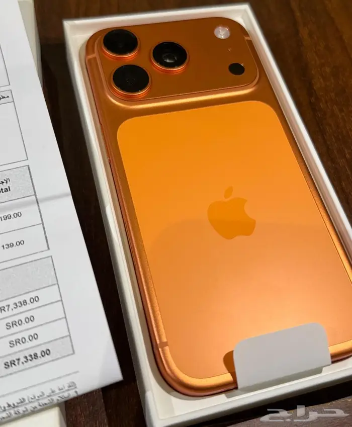 للبيع جهاز ايفون 17برو ذاكرة 1 تيرا جديد 0