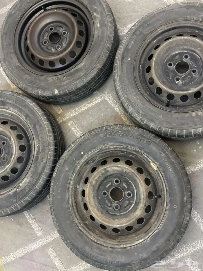 جنوط وكالة حديد يارس موديل 2019 مقاس 14 مع الإطارات 0