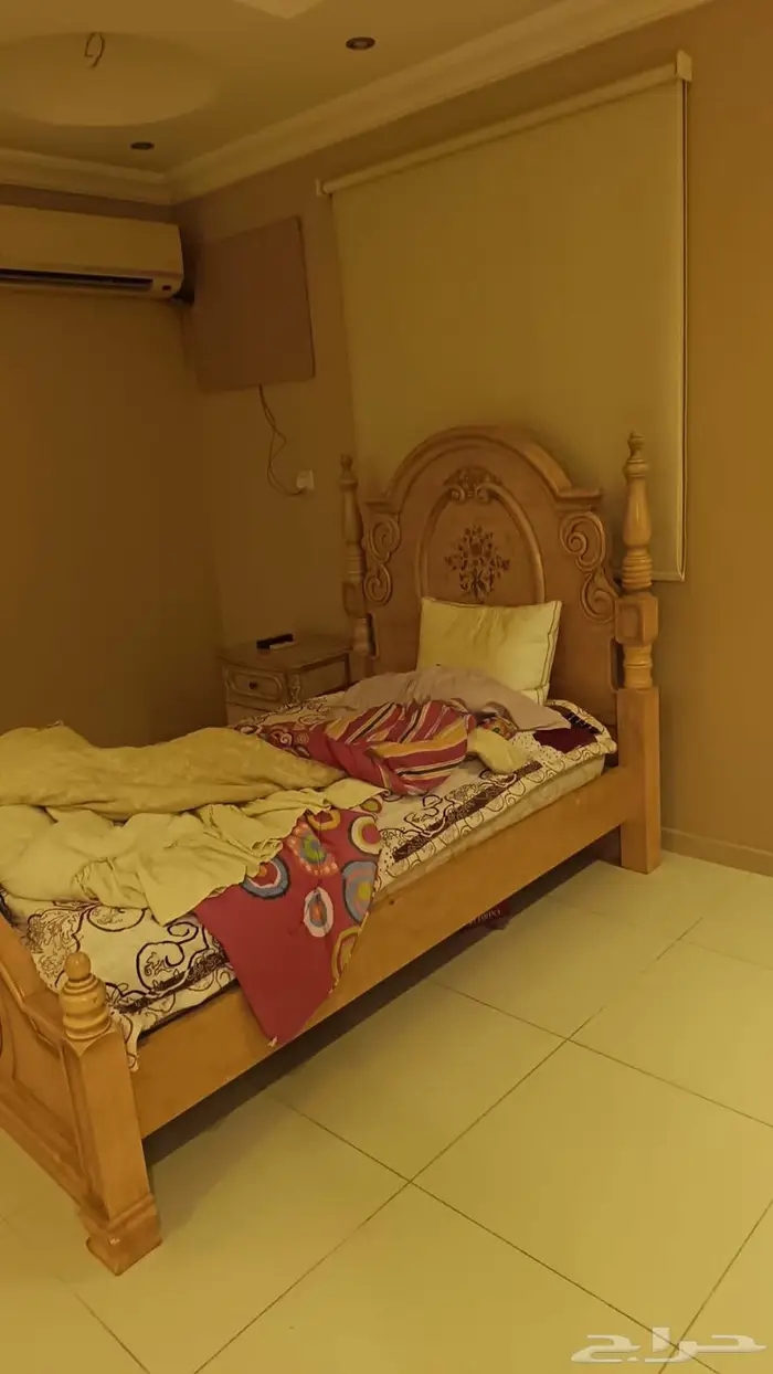 سرير نفر خشب اصلي جدة 0