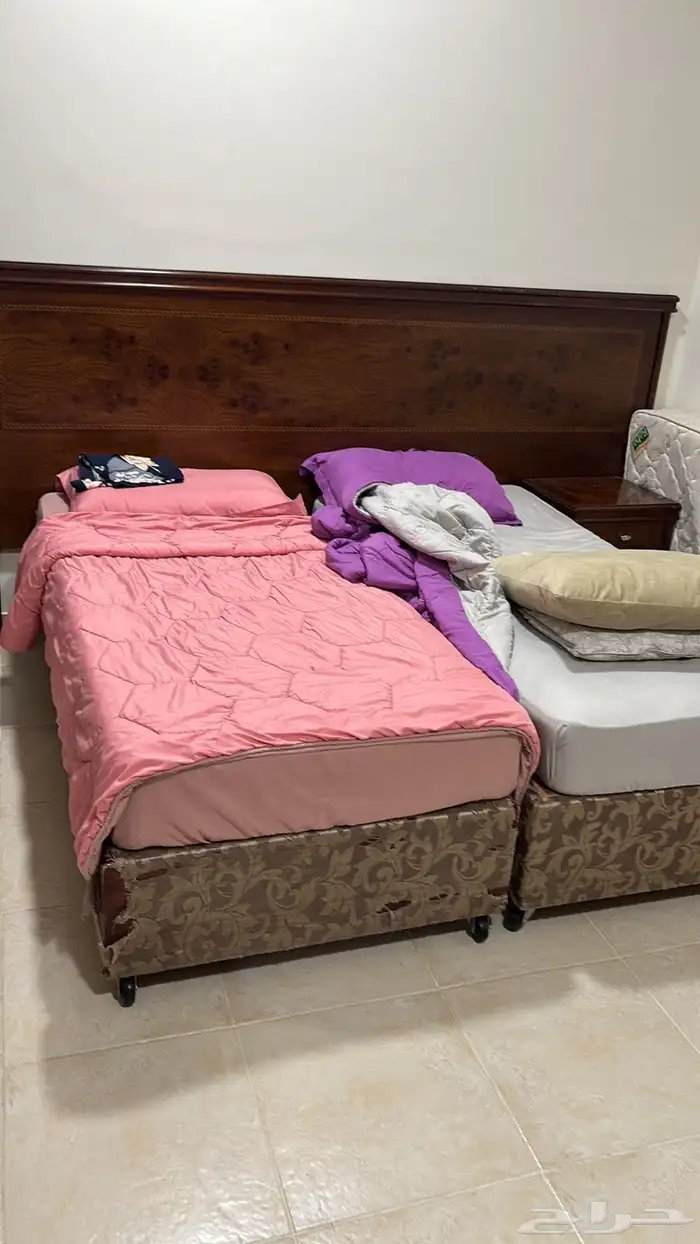 غرفه نوم مكونه وغساله جنرال 12 كيلو وثلاجه جنرال للبيع 0