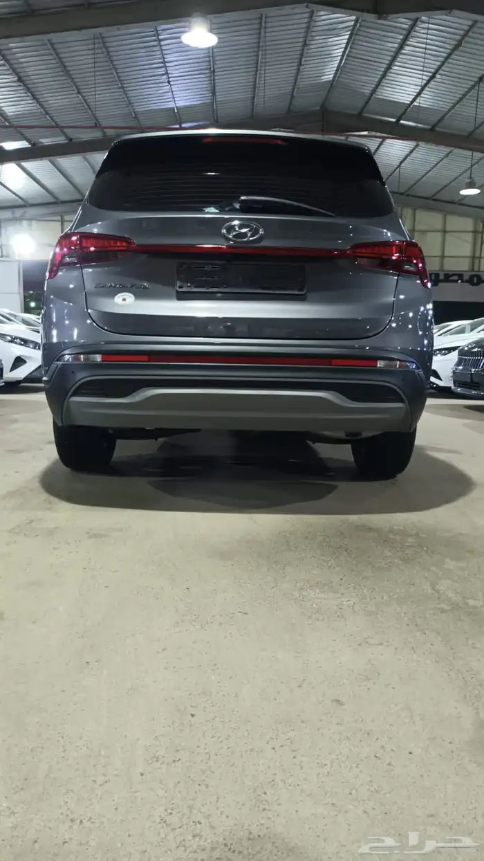 هيونداي سنتافي رصاصي 2022 ديزل بطاقة جمركية وارد كوريا 3