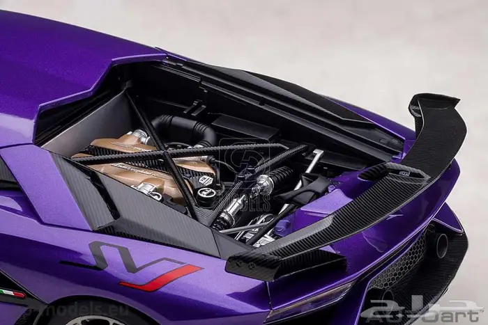 Lamborghini Aventador SVJ (2019)  AUTOart 1 18 مجسم 9