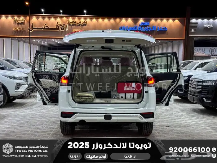 لاندكروزر جي اكس ار رقم 3 أبيض بنزين 2025 كاش وتقسيط بنوك 43