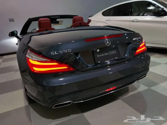 Mercedes SL550 كشف لون مميز من النوادر عالشرط 6