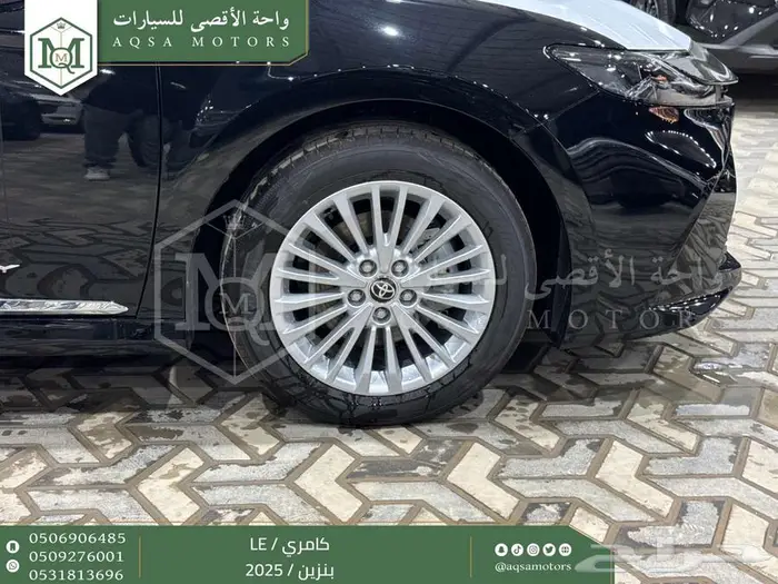 كامري LE نص فل أسود بنزين 2025 كاش وتقسيط بنوك 4