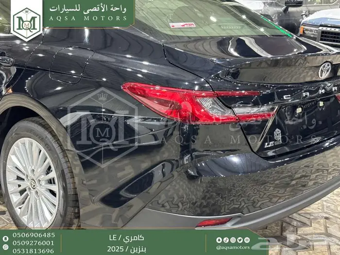 كامري LE نص فل أسود بنزين 2025 كاش وتقسيط بنوك 5