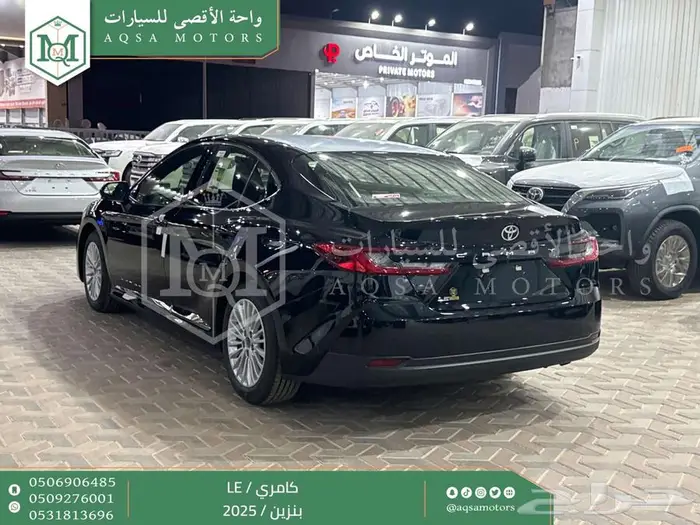 كامري LE نص فل أسود بنزين 2025 كاش وتقسيط بنوك 18