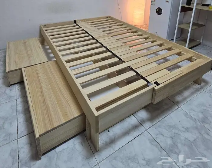 سرير خشبي قابل للتمديد مع تخزين من ايكيا IKEA GLAMBERGET 0