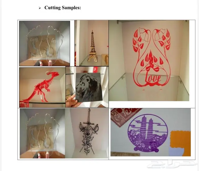 ماكينة co2 ليزر مقاسات مختلفه 6