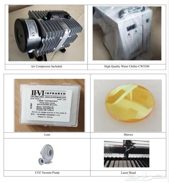 ماكينة co2 ليزر مقاسات مختلفه 3