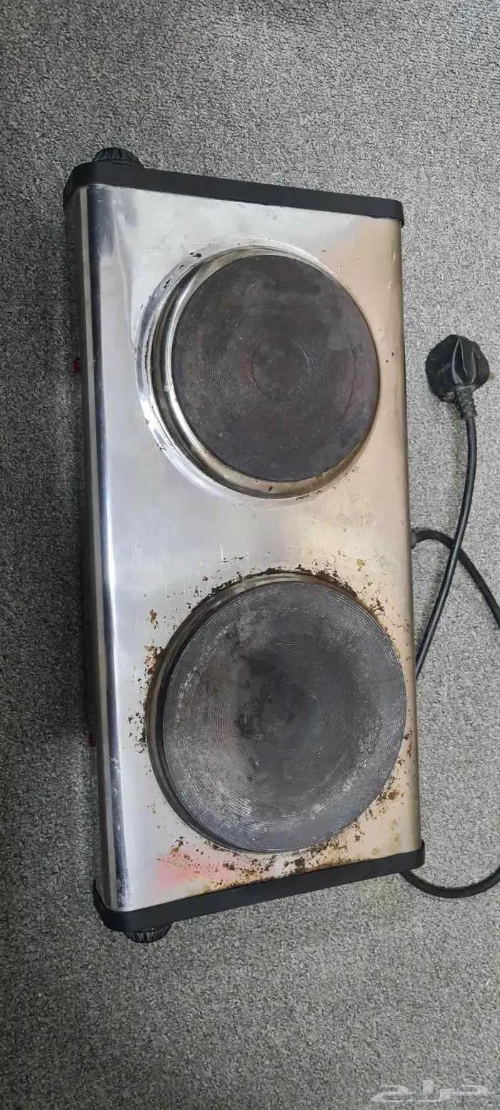 جريل تيفال ستانلس بوتاجاز كهرباء 2 شعله ماكينة القهوة جيباس 3