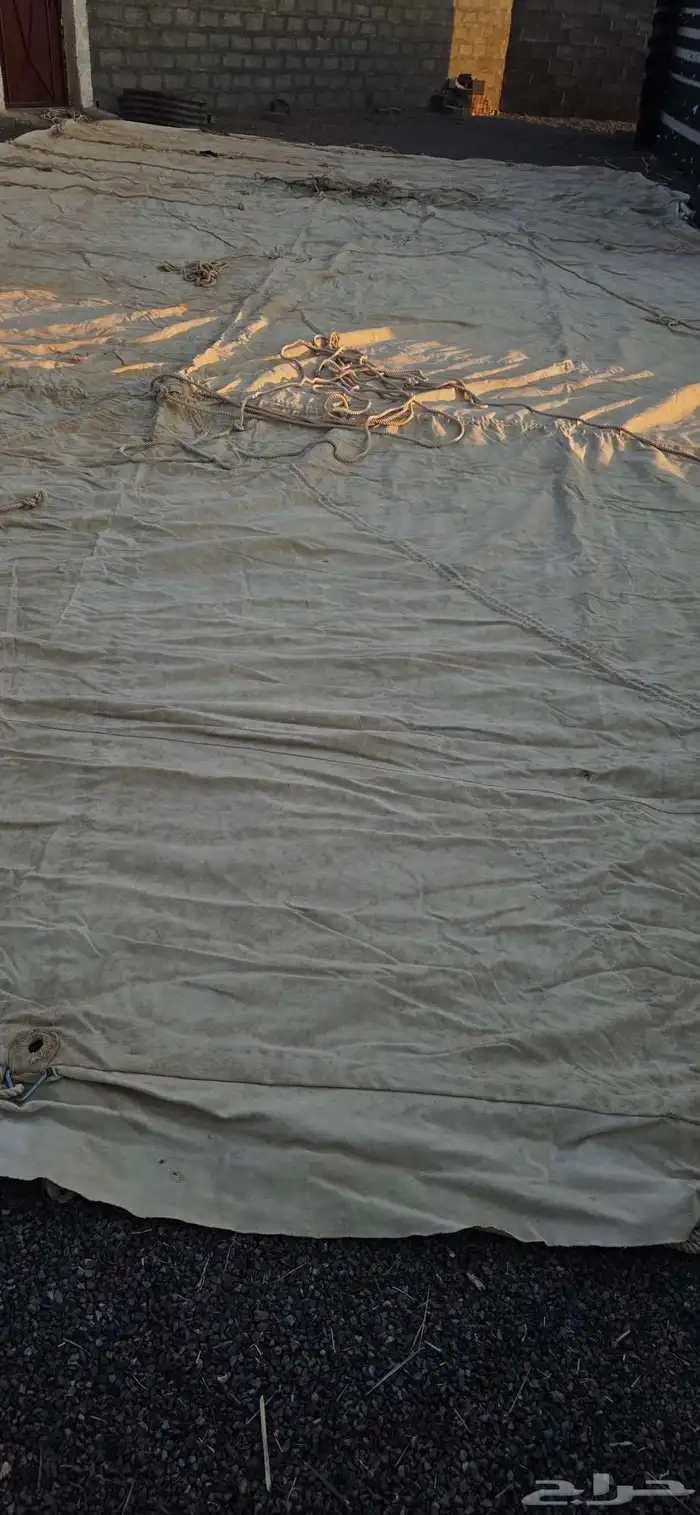 للبيع خيمة الون ابيض مقاس 12في 6 ثلاث اعمده   الون ابيض 0