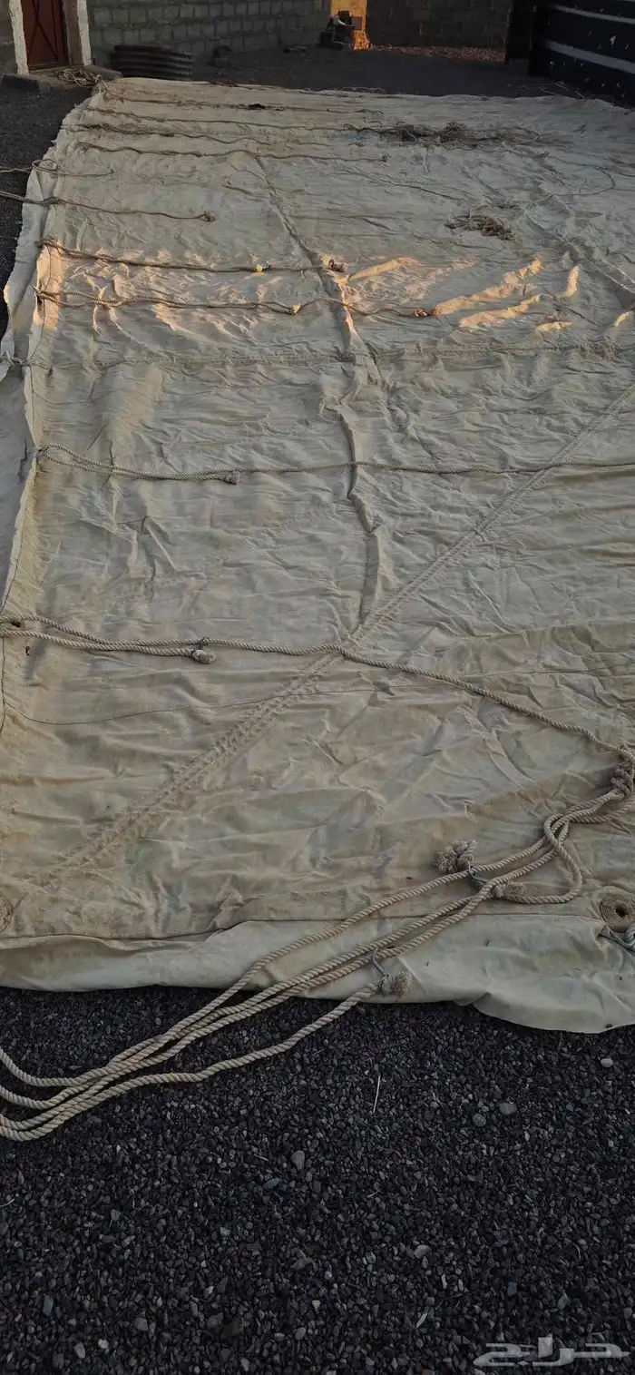 للبيع خيمة الون ابيض مقاس 12في 6 ثلاث اعمده   الون ابيض 5