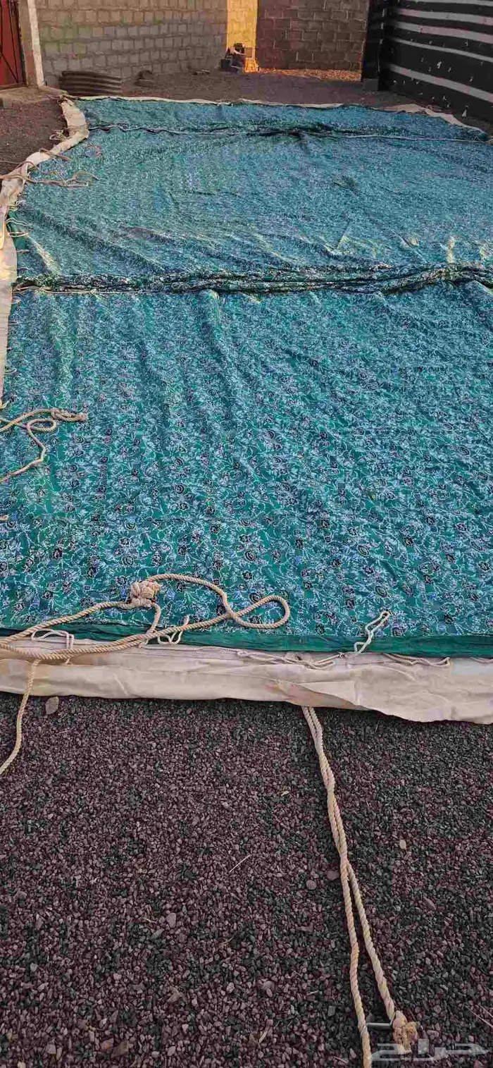 للبيع خيمة الون ابيض مقاس 12في 6 ثلاث اعمده   الون ابيض 3