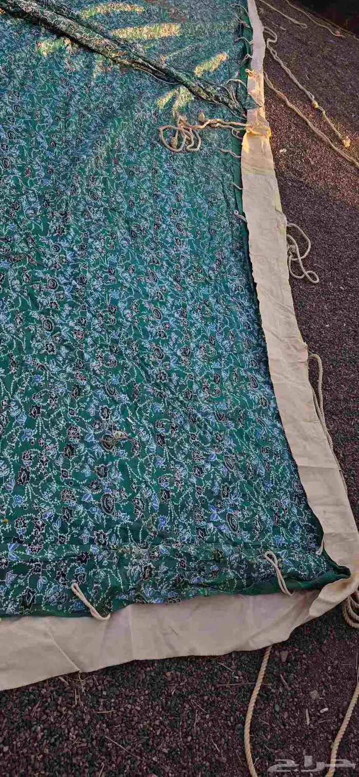 للبيع خيمة الون ابيض مقاس 12في 6 ثلاث اعمده   الون ابيض 2