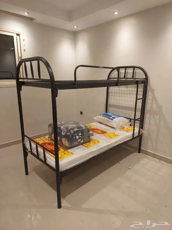 سرير حديد دورين دور واحد بطانيه مخده مراتب غرف نوم 0