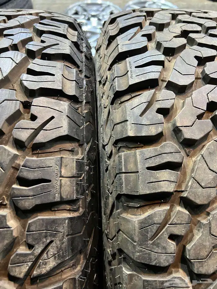 جنوط ميثود خمسه مسمار اصلي مع كفرات نص حجري مقاس 17 26