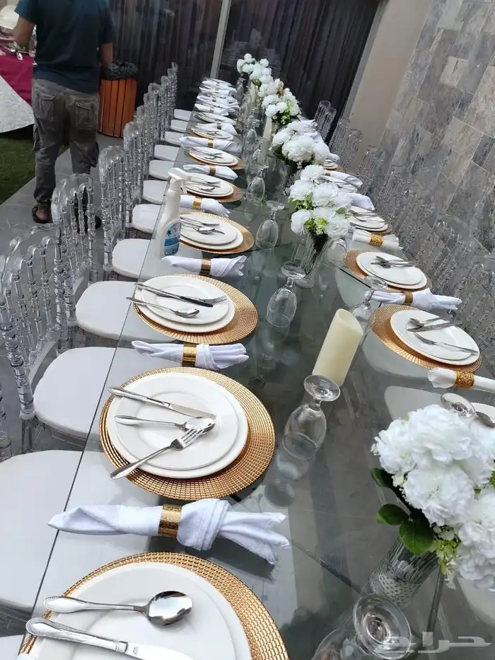 تاجير كراسي وطاولات مستطيله ودائري تاجير دفايات بالكهوجي وصب 0