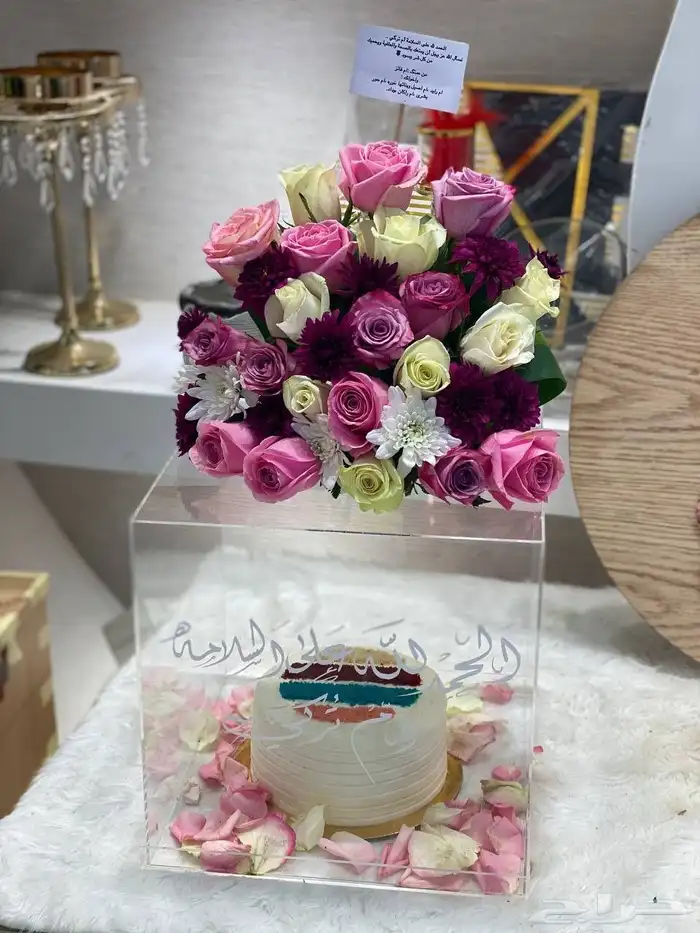 ورد وكيك ... تجمع الورد والكيك في هدية واحدة 2