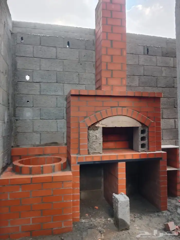 بيوت شعر مشب نار مشب رخام قرميد جمالون تلبيس قماش 2