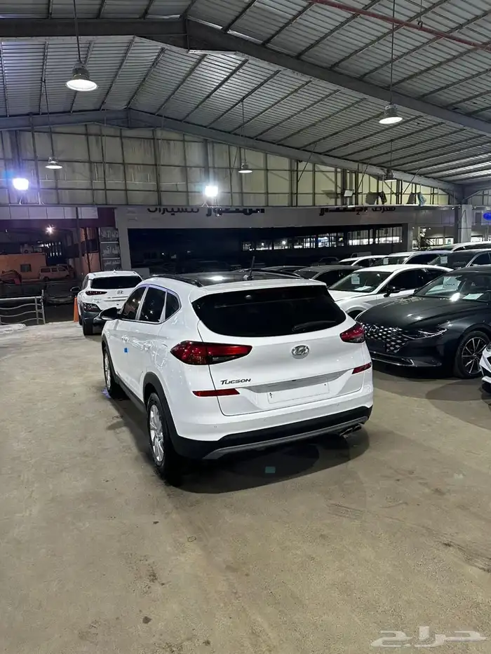 هيونداي توسان ابيض 2020 ديزل بطاقة جمركية وارد كوريا 4