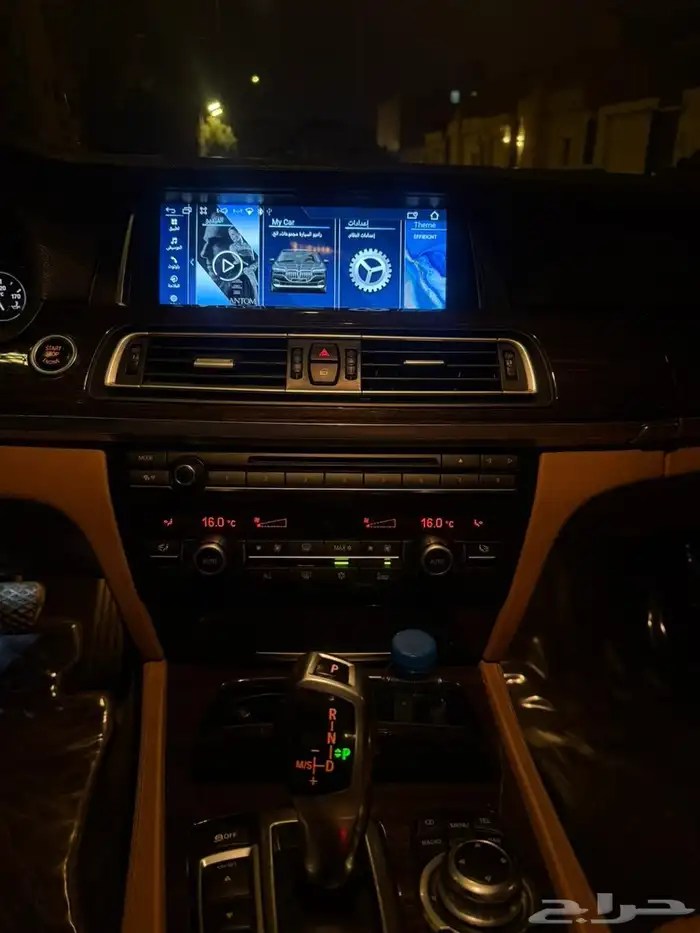 شاشة اندرويد بي ام دبليو 740 2012 7