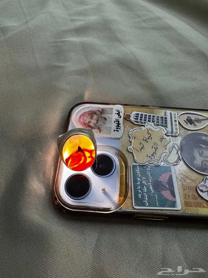 خاتم اصلي فضه للبيع منقوش منقار صقر 0